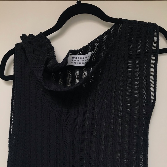 Maison Martin Margiela Black Fishnet Crochet Top - Picture 3 of 10